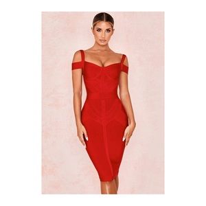 Red Bandage party dress- brand NEW